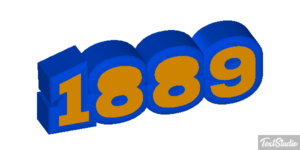 1889 Efecto de texto