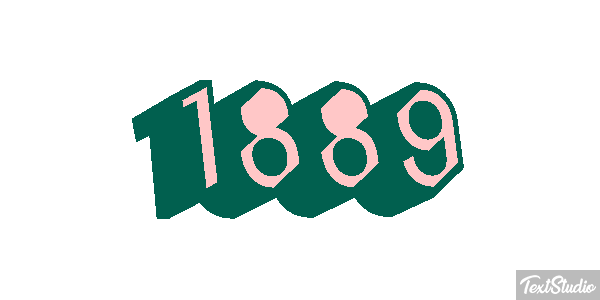 1889 Efecto de texto