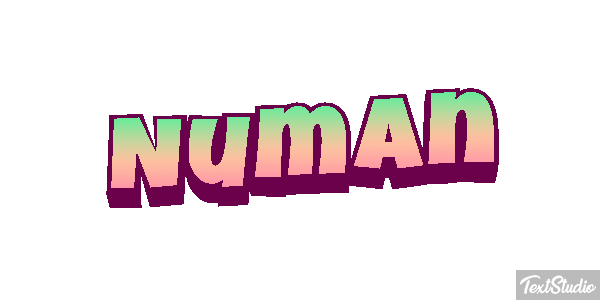Numan Texteffekt
