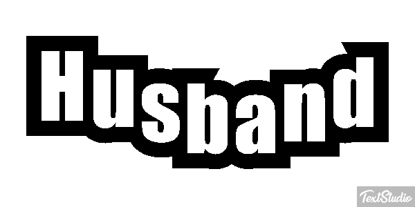 Husband Text effect