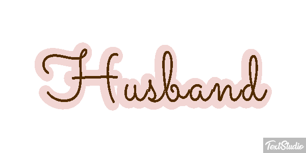 Husband Text effect