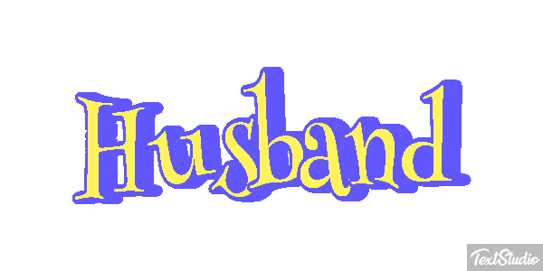 Husband Text effect