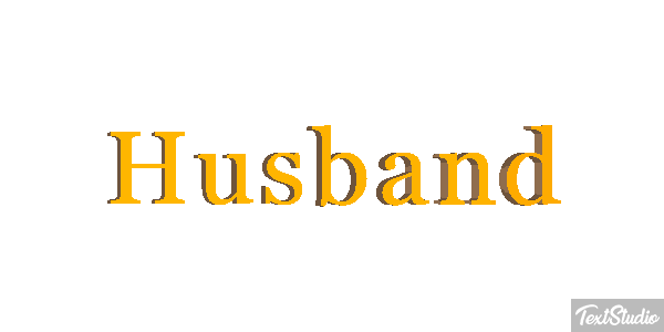 Husband Text effect