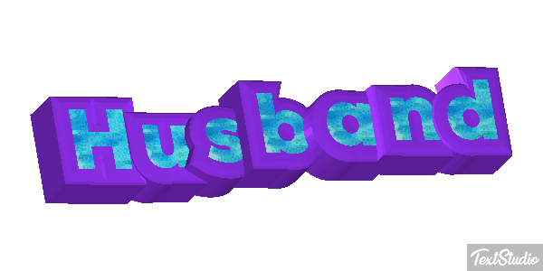 Husband Text effect