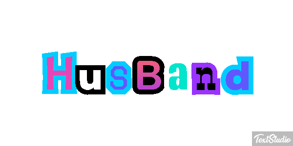 Husband Text effect