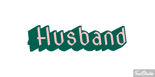 Husband Text effect