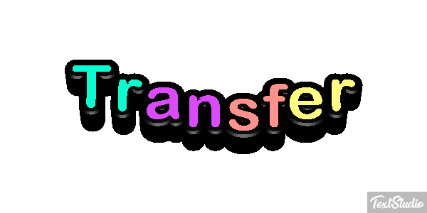 Transfer Text effect