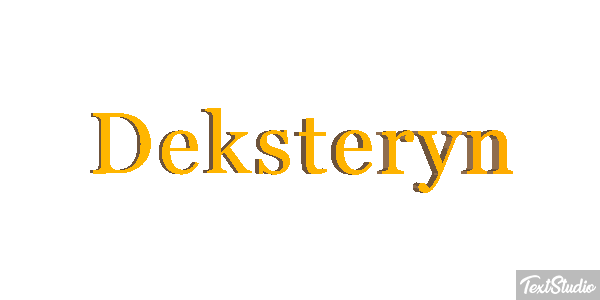 Deksteryn Effet de texte