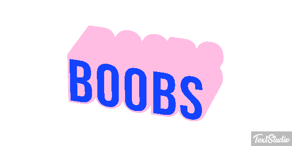 Boobs テキスト効果