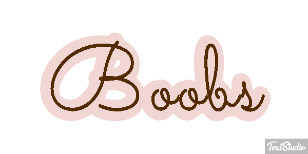 Boobs テキスト効果