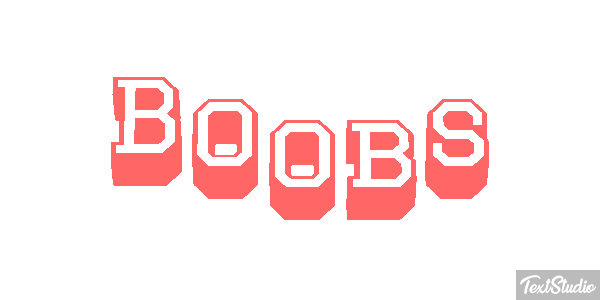 Boobs テキスト効果