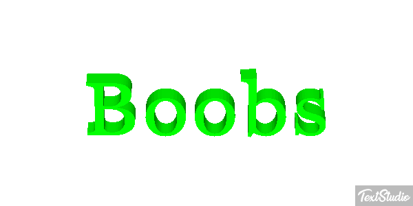 Boobs テキスト効果