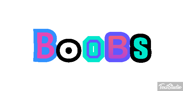 Boobs テキスト効果