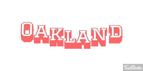 Oakland Effet de texte