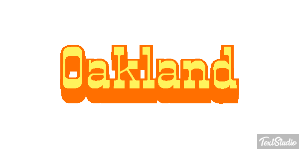 Oakland Effet de texte
