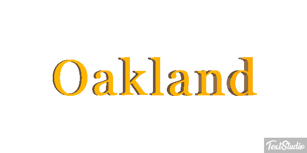 Oakland Effet de texte