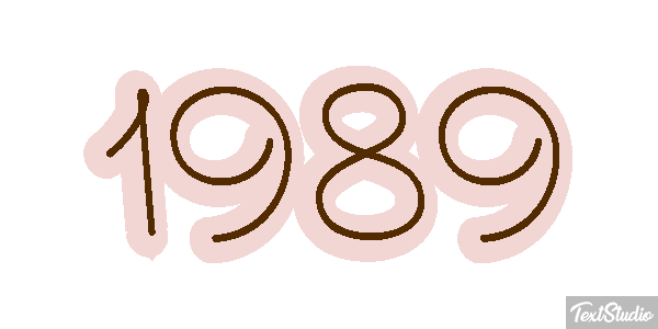 1989 Text effect
