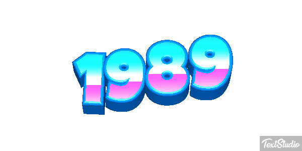 1989 Text effect