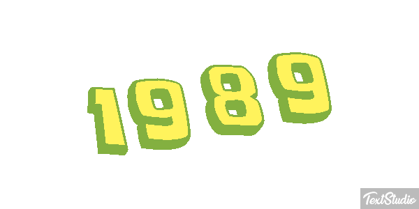 1989 Text effect