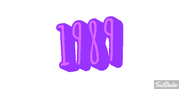 1989 Text effect