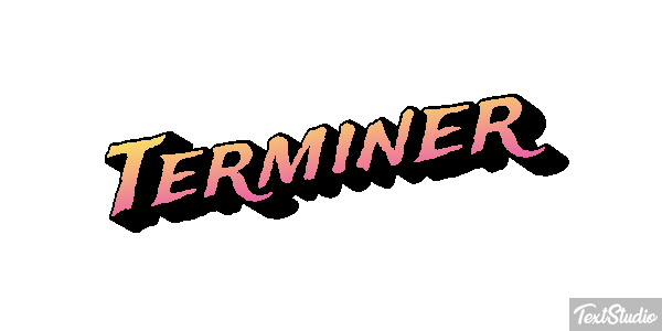Terminer Effet de texte