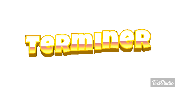 Terminer Effet de texte