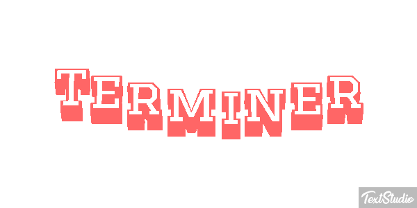 Terminer Effet de texte