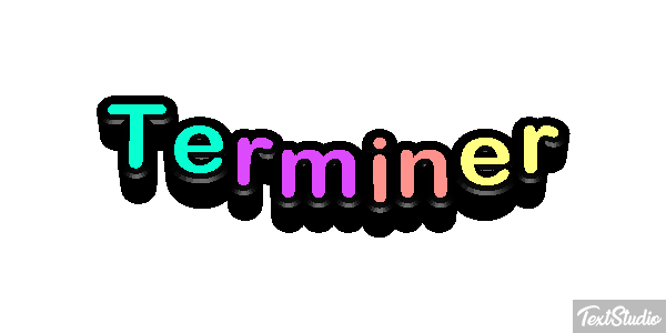 Terminer Effet de texte