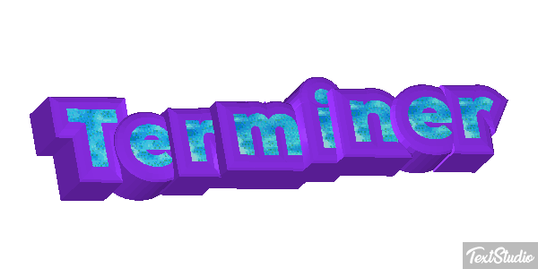 Terminer Effet de texte