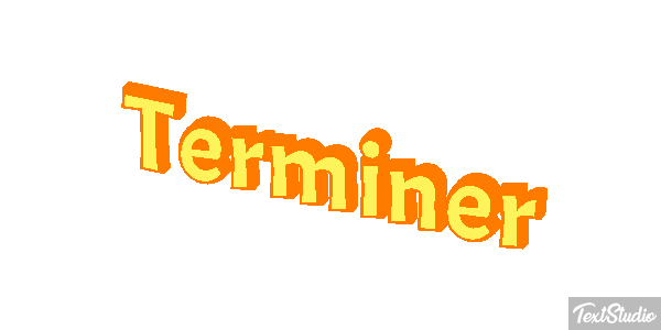 Terminer Effet de texte