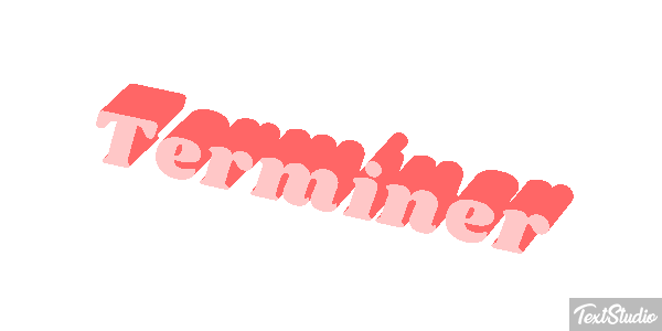 Terminer Effet de texte