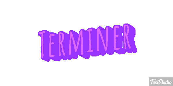 Terminer Effet de texte