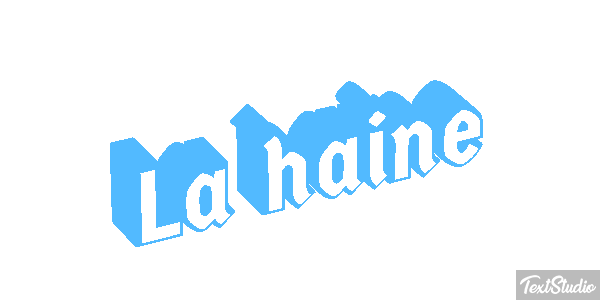 La haine Efecto de texto