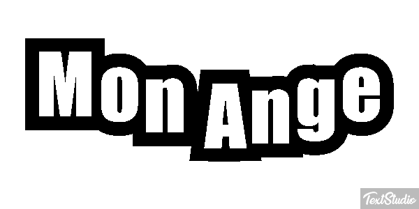 Mon Ange Effet de texte
