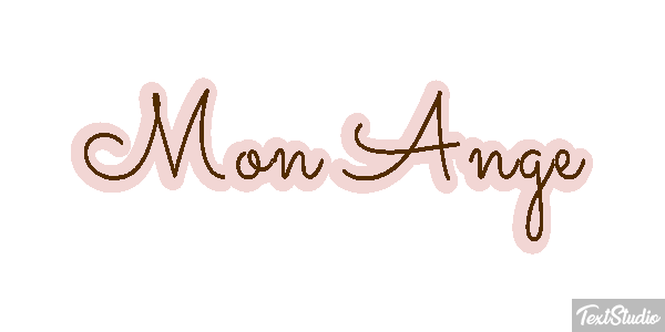 Mon Ange Effet de texte