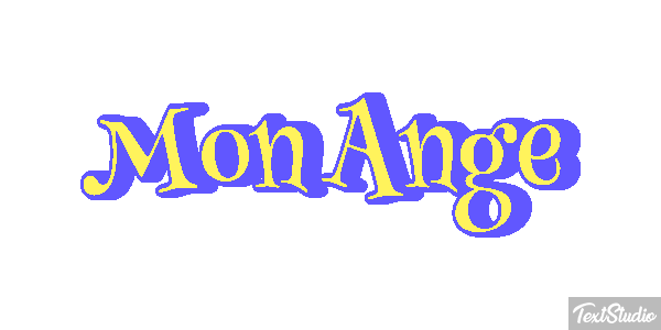 Mon Ange Effet de texte