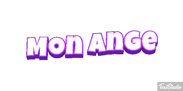 Mon Ange Effet de texte