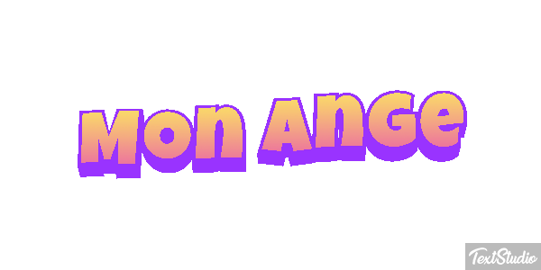 Mon Ange Effet de texte