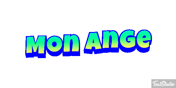 Mon Ange Effet de texte