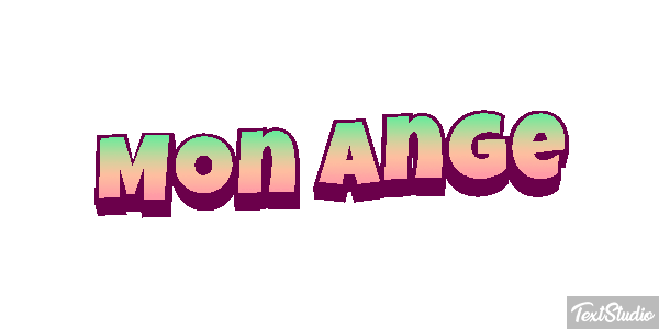 Mon Ange Effet de texte