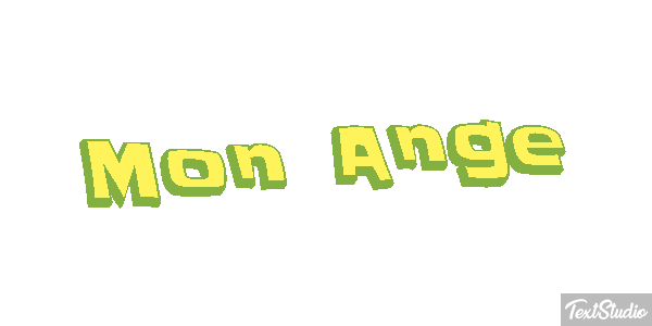 Mon Ange Effet de texte