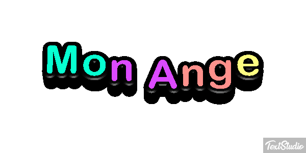 Mon Ange Effet de texte