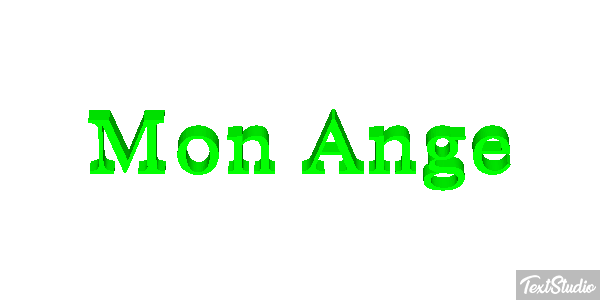 Mon Ange Effet de texte
