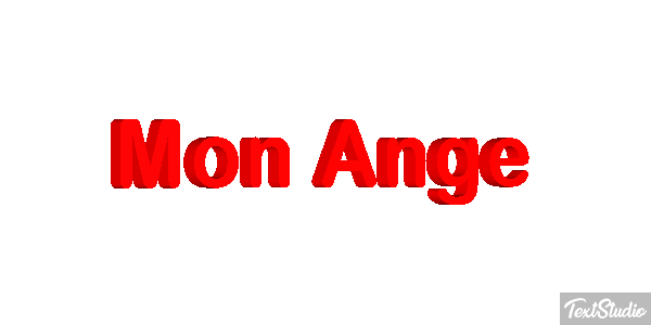 Mon Ange Effet de texte