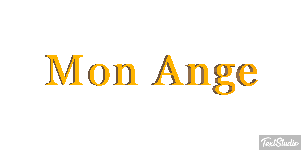 Mon Ange Effet de texte