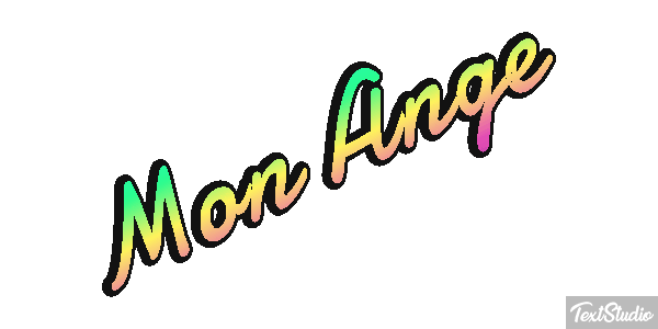 Mon Ange Effet de texte