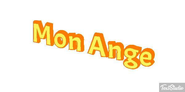 Mon Ange Effet de texte