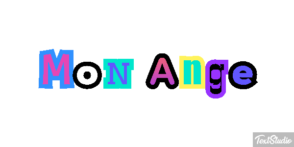 Mon Ange Effet de texte