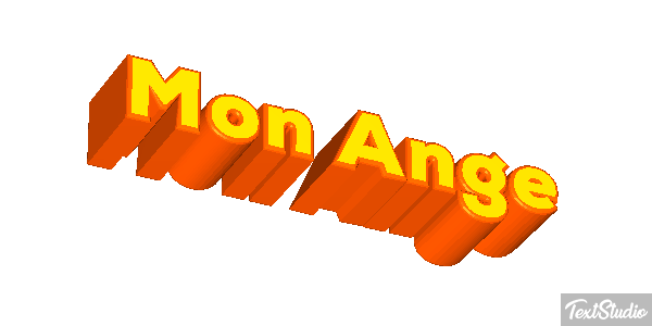 Mon Ange Effet de texte
