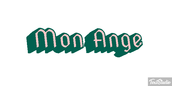 Mon Ange Effet de texte